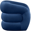 Meridian Furniture Roxbury Navy Velvet Accent Chair