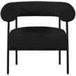 Meridian Furniture Blake Black Boucle Fabric Accent Chair