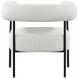 Meridian Furniture Blake Cream Boucle Fabric Accent Chair