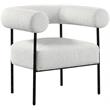 Meridian Furniture Blake Cream Boucle Fabric Accent Chair