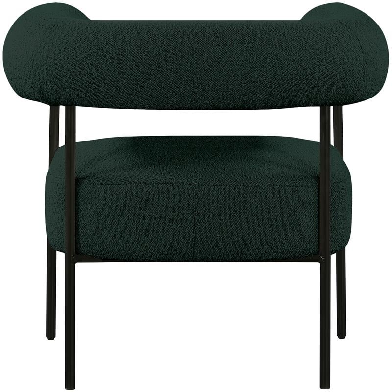 Meridian Furniture Blake Green Boucle Fabric Accent Chair