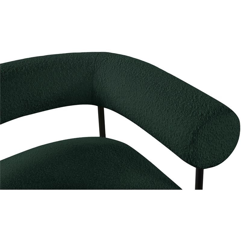 Meridian Furniture Blake Green Boucle Fabric Accent Chair