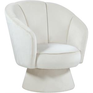 swanson cream velvet accent chair