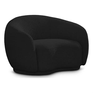 Meridian Furniture Hyde Black Boucle Fabric Chair