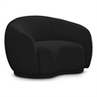 Meridian Furniture Hyde Black Boucle Fabric Chair