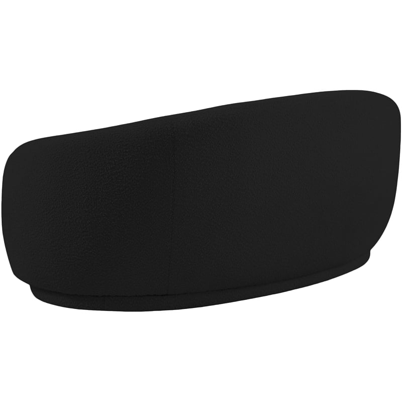Meridian Furniture Hyde Black Boucle Fabric Loveseat
