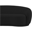Meridian Furniture Hyde Black Boucle Fabric Loveseat