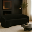 Meridian Furniture Hyde Black Boucle Fabric Sofa