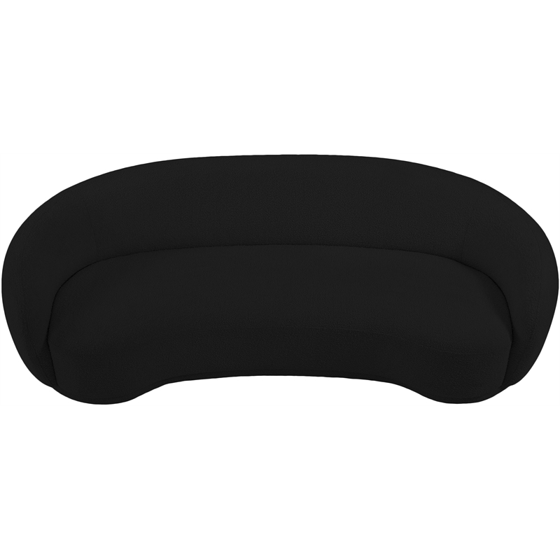 Meridian Furniture Hyde Black Boucle Fabric Sofa