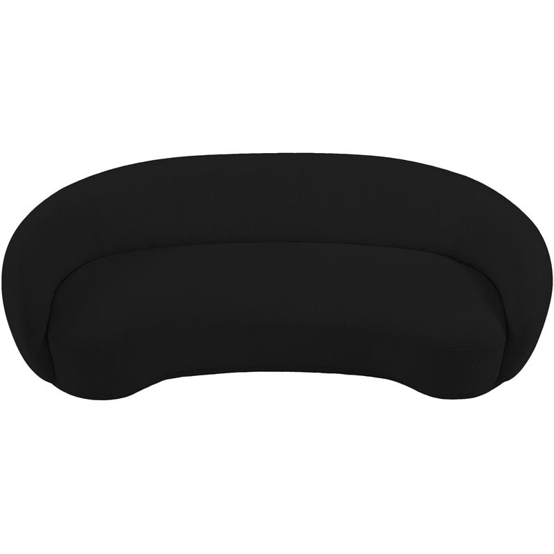 Meridian Furniture Hyde Black Boucle Fabric Sofa