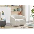 Meridian Furniture Hyde Cream Boucle Fabric Chair