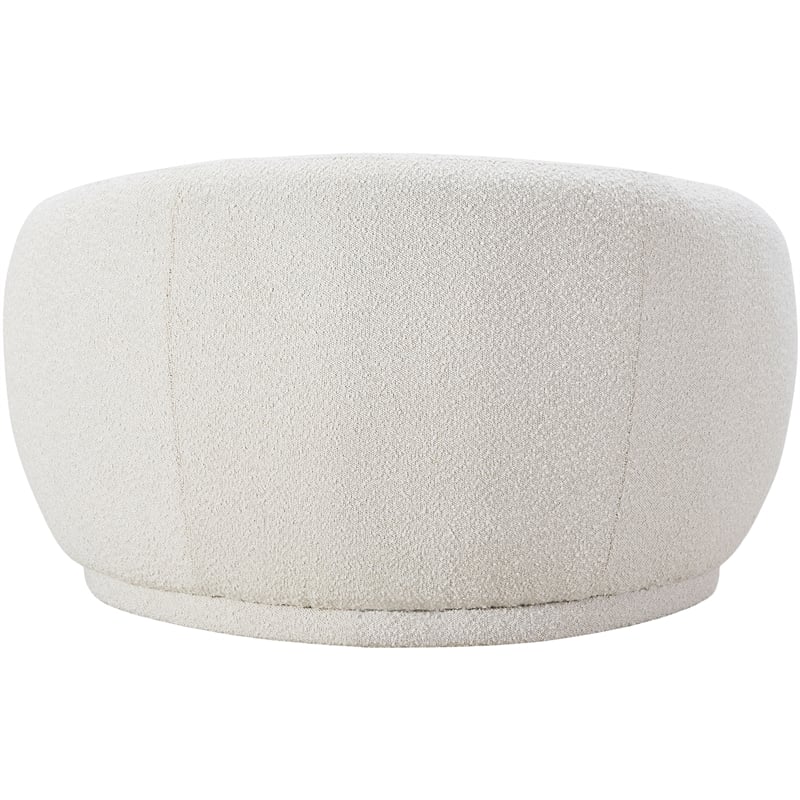 Meridian Furniture Hyde Cream Boucle Fabric Chair