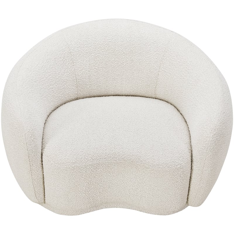 Meridian Furniture Hyde Cream Boucle Fabric Chair