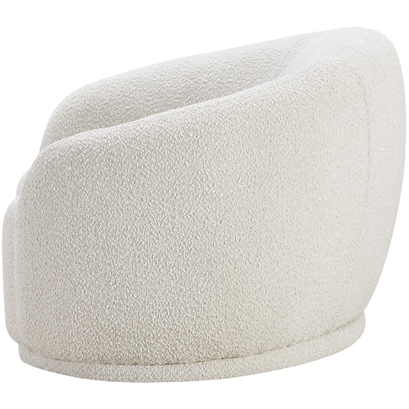 Meridian Furniture Hyde Cream Boucle Fabric Chair