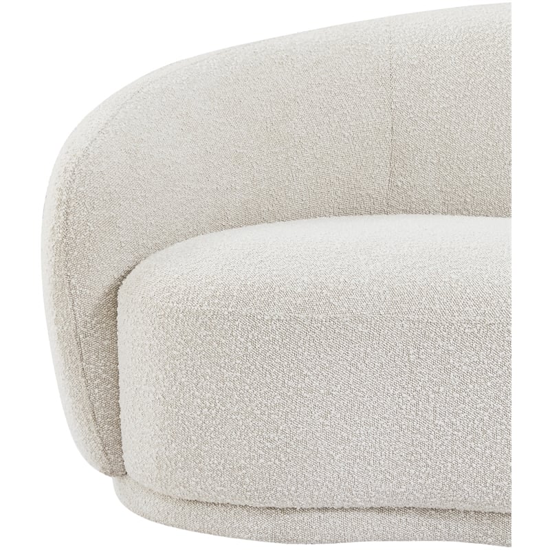 Meridian Furniture Hyde Cream Boucle Fabric Chair