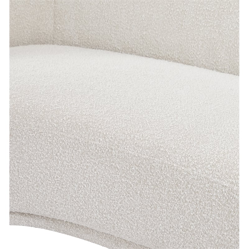 Meridian Furniture Hyde Cream Boucle Fabric Chair