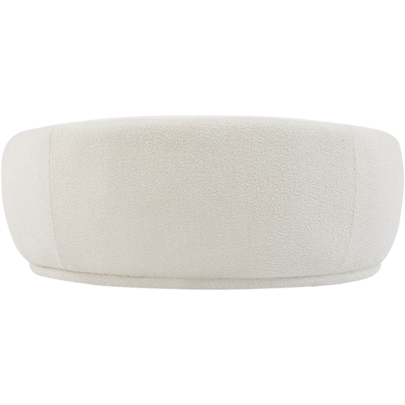 Meridian Furniture Hyde Cream Boucle Fabric Loveseat