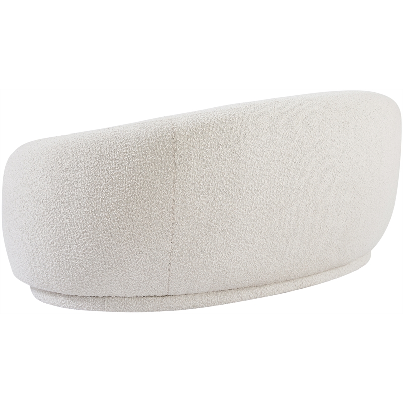 Meridian Furniture Hyde Cream Boucle Fabric Loveseat