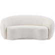 Meridian Furniture Hyde Cream Boucle Fabric Loveseat