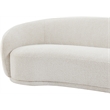 Meridian Furniture Hyde Cream Boucle Fabric Loveseat