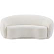 Meridian Furniture Hyde Cream Boucle Fabric Loveseat
