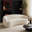 Meridian Furniture Hyde Cream Boucle Fabric Sofa