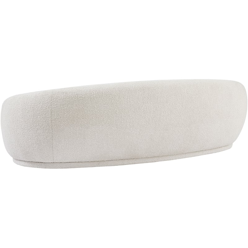 Meridian Furniture Hyde Cream Boucle Fabric Sofa