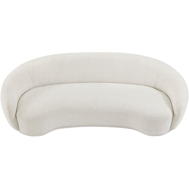 Meridian Furniture Hyde Cream Boucle Fabric Sofa