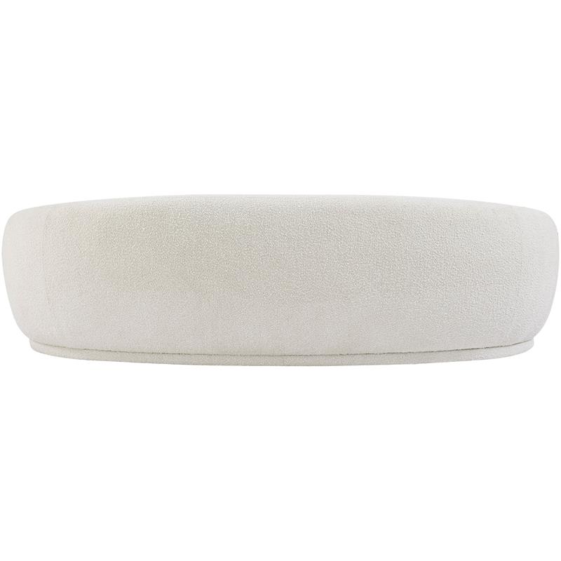 Meridian Furniture Hyde Cream Boucle Fabric Sofa