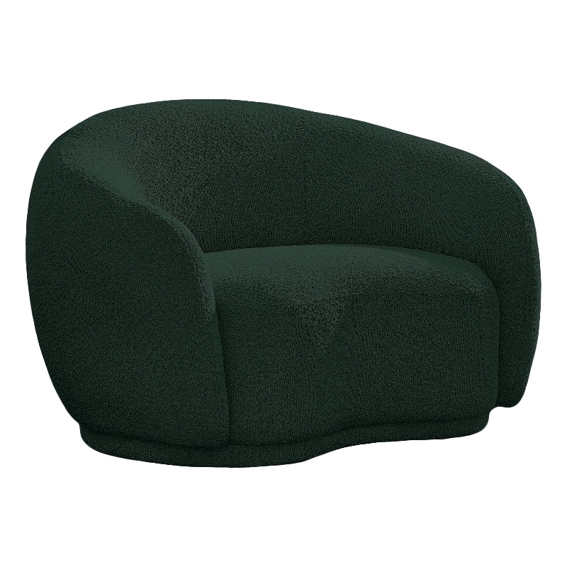Meridian Furniture Hyde Green Boucle Fabric Chair
