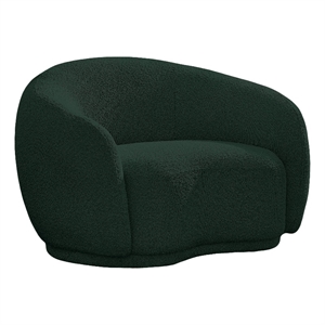 hyde green boucle fabric chair
