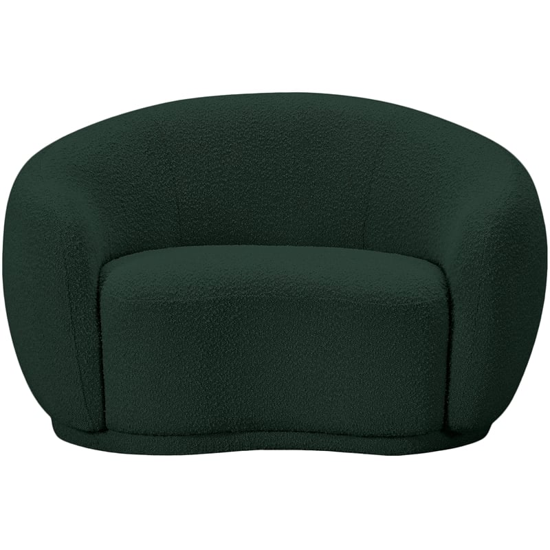 Meridian Furniture Hyde Green Boucle Fabric Chair