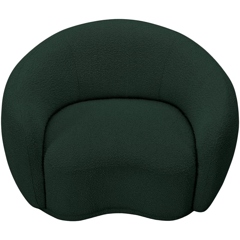 Meridian Furniture Hyde Green Boucle Fabric Chair