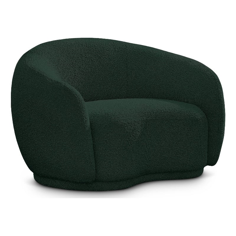 Meridian Furniture Hyde Green Boucle Fabric Chair