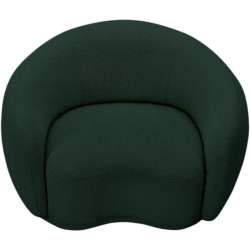 Meridian Furniture Hyde Green Boucle Fabric Chair