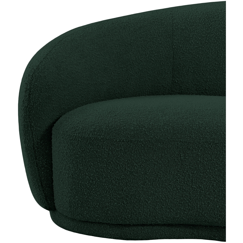 Meridian Furniture Hyde Green Boucle Fabric Chair