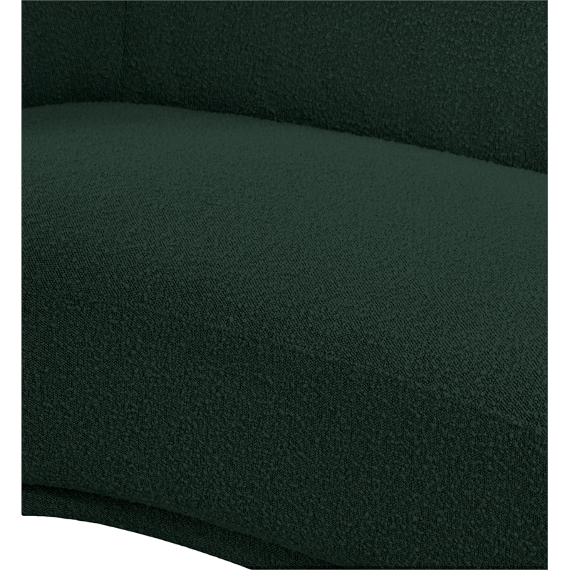 Meridian Furniture Hyde Green Boucle Fabric Chair