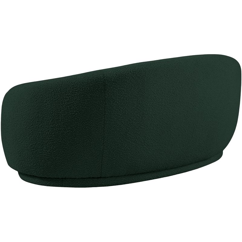 Meridian Furniture Hyde Green Boucle Fabric Loveseat