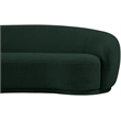 Meridian Furniture Hyde Green Boucle Fabric Loveseat