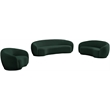 Meridian Furniture Hyde Green Boucle Fabric Loveseat