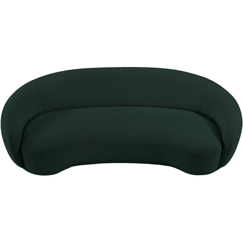Meridian Furniture Hyde Green Boucle Fabric Sofa