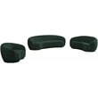 Meridian Furniture Hyde Green Boucle Fabric Sofa