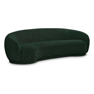Meridian Furniture Hyde Green Boucle Fabric Sofa