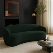 Meridian Furniture Hyde Green Boucle Fabric Sofa