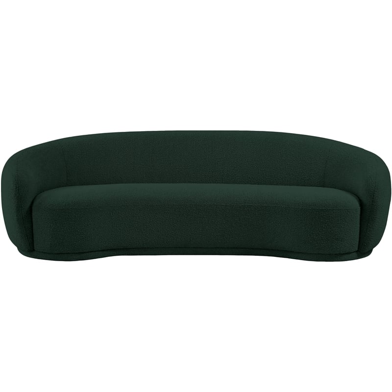 Meridian Furniture Hyde Green Boucle Fabric Sofa