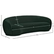 Meridian Furniture Hyde Green Boucle Fabric Sofa