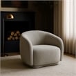 Meridian Furniture Hyde Grey Boucle Fabric Chair