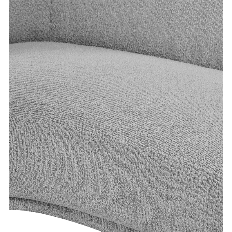 Meridian Furniture Hyde Grey Boucle Fabric Chair