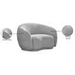 Meridian Furniture Hyde Grey Boucle Fabric Chair