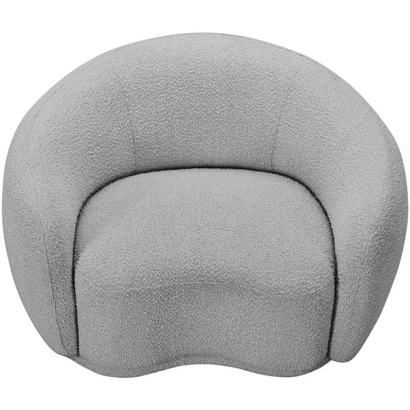 Meridian Furniture Hyde Grey Boucle Fabric Chair